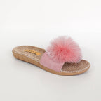 Pom Pom Slides – Pink Shimmer