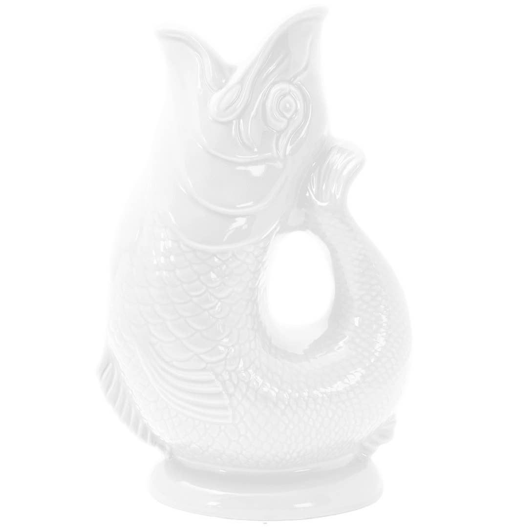 White Gluggle Jug - Large