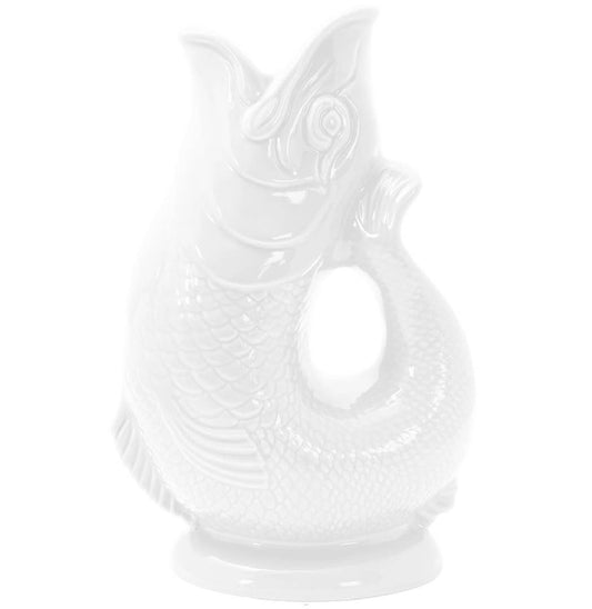 White Gluggle Jug - Large