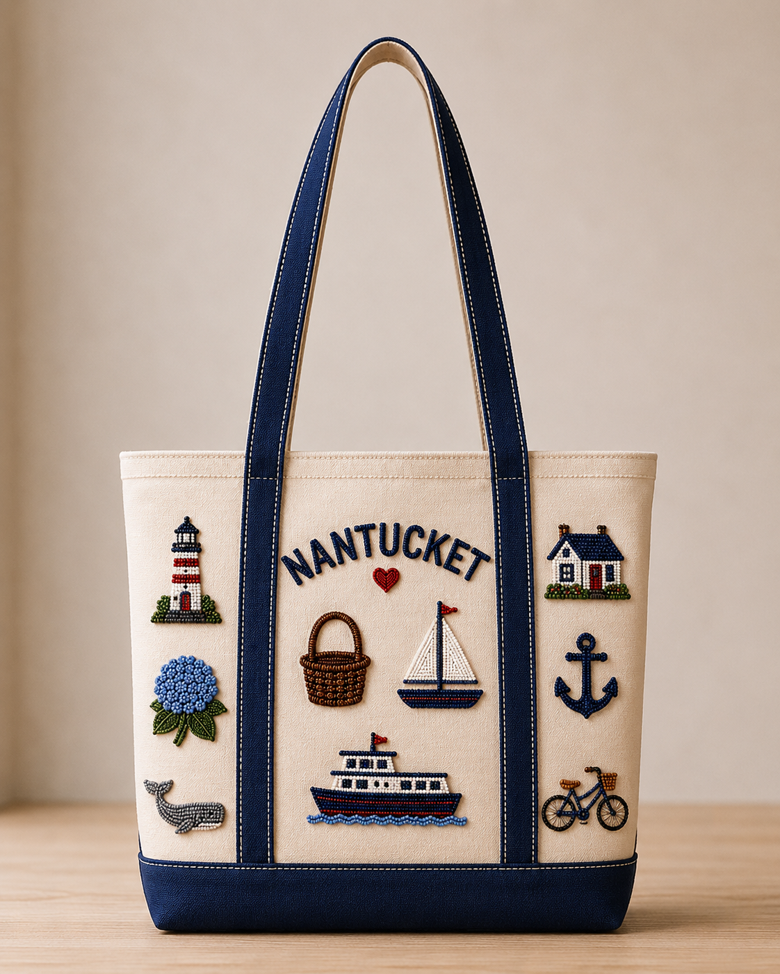 PRE-ORDER Signature Nantucket Beaded Tote