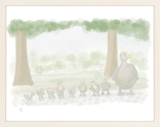 Make Way For Ducklings Print: 8 x 10