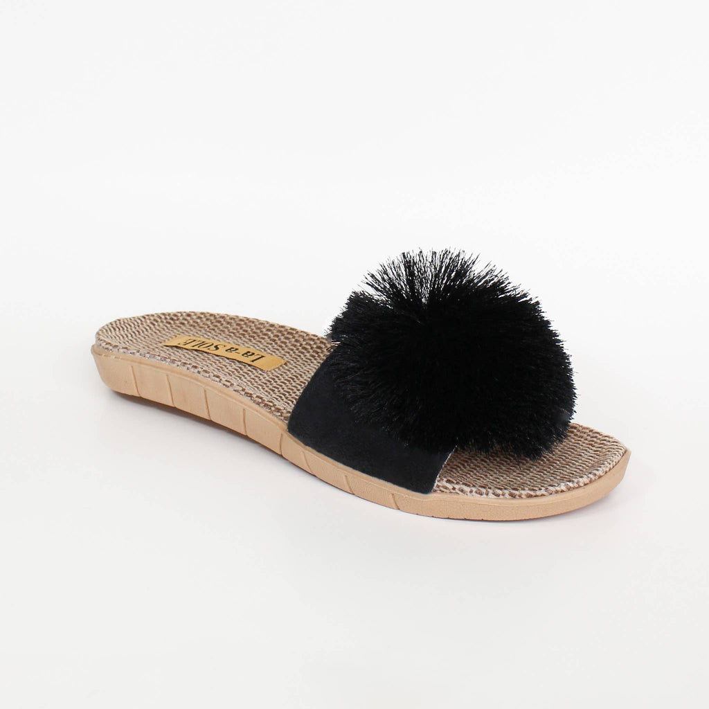 Pom Pom Slides – Black