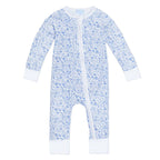 Joy Street Boston Zip Baby Onesie - Blue