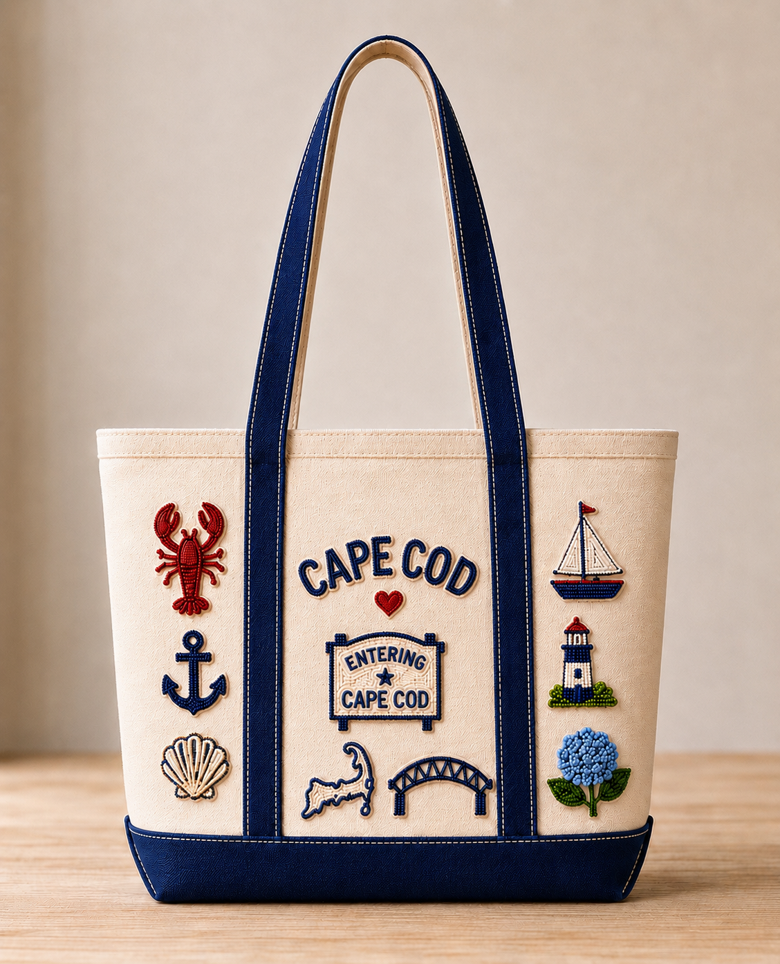 PRE-ORDER Signature Cape Cod Beaded Tote