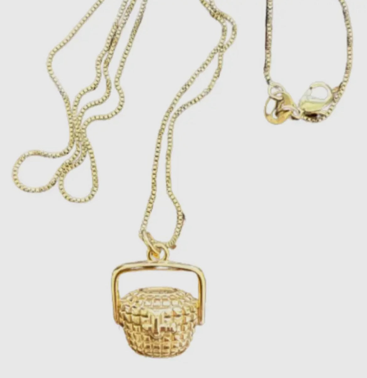 Nantucket Basket Charm + Necklace