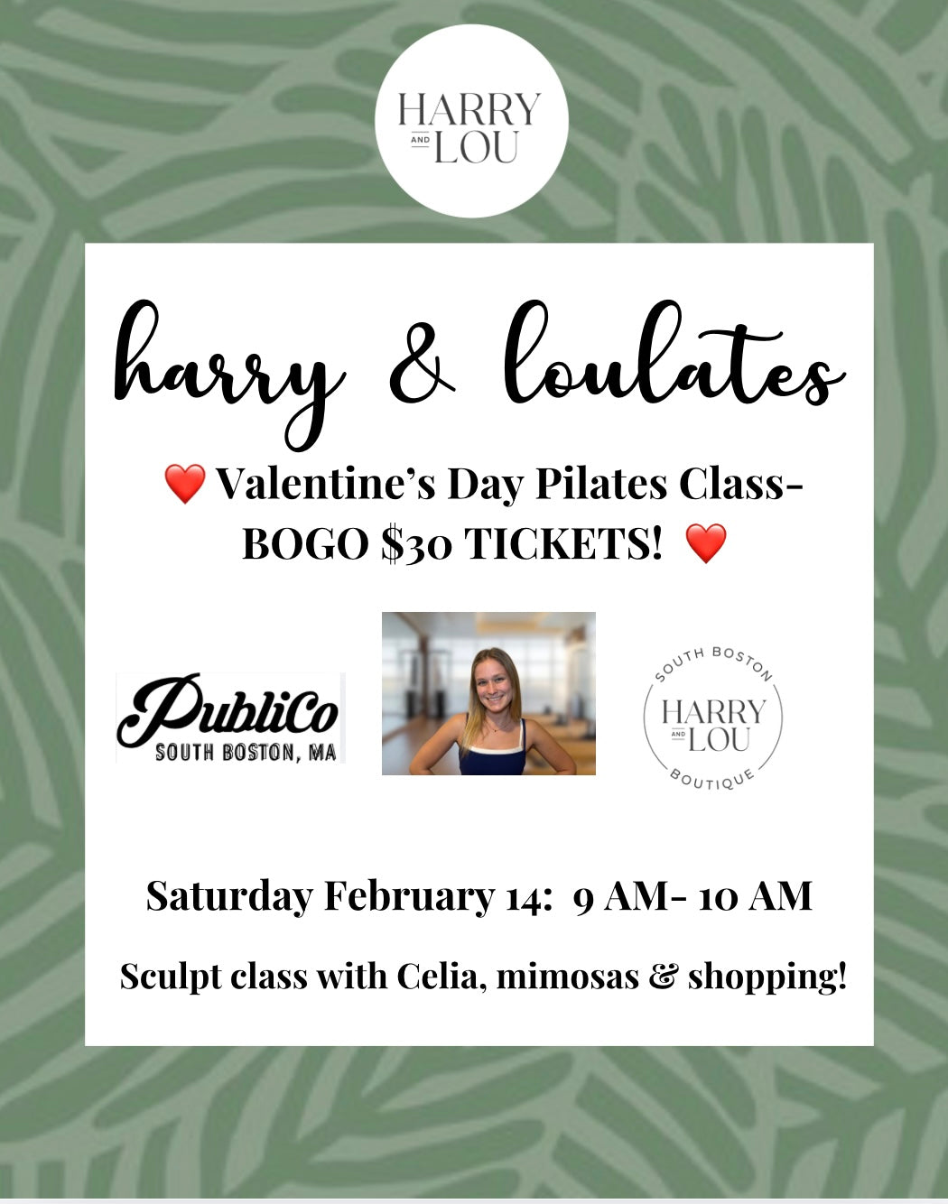 Valentine’s Day Pilates at Publico Tickets