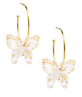 Butterfly Hoop Earring