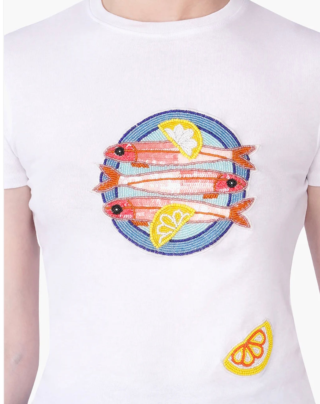 Sardine Beaded T-Shirt
