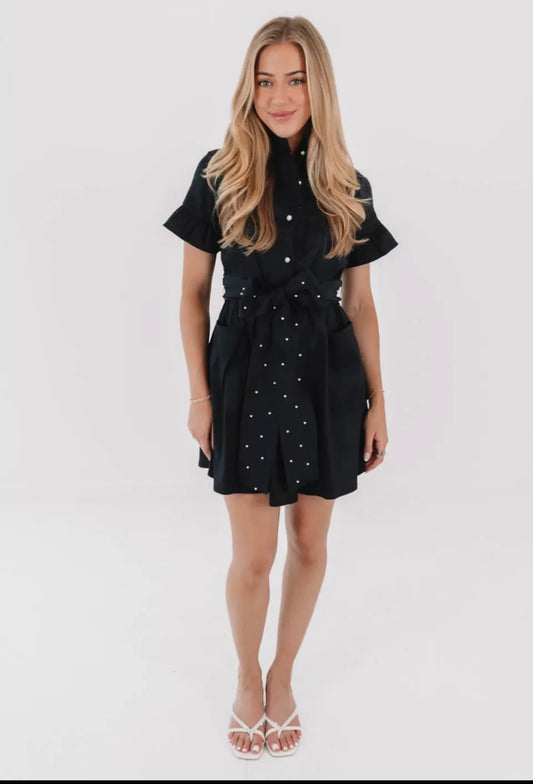 J. Marie Black Pearl Dress