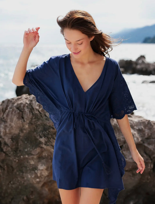 Navy Eyelet Cover-Up