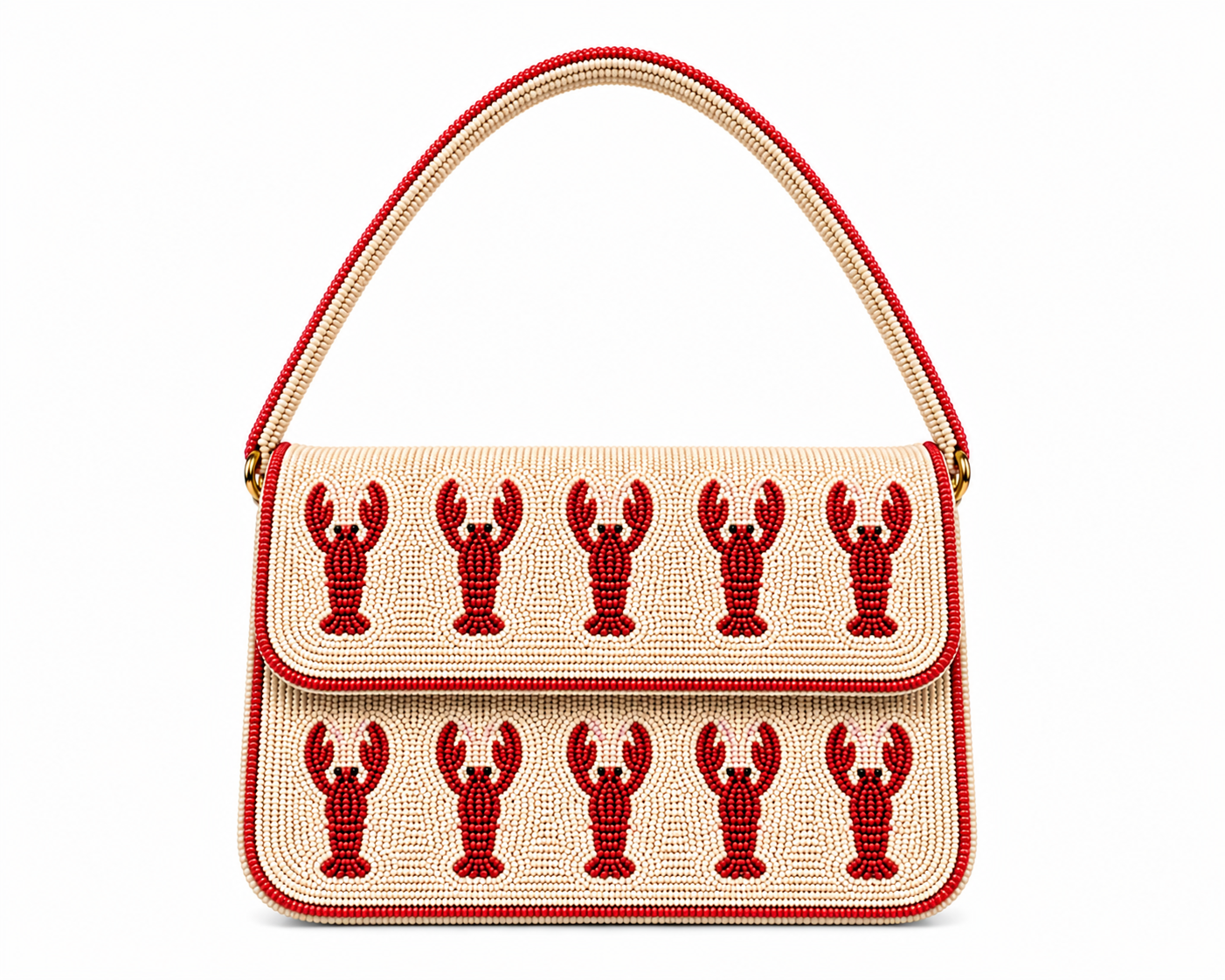 PRE-ORDER Signature Lobster Beaded Shoulder Bag