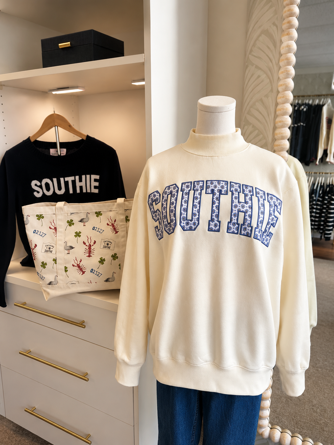 PRE-ORDER Southie Hydrangea Mockneck