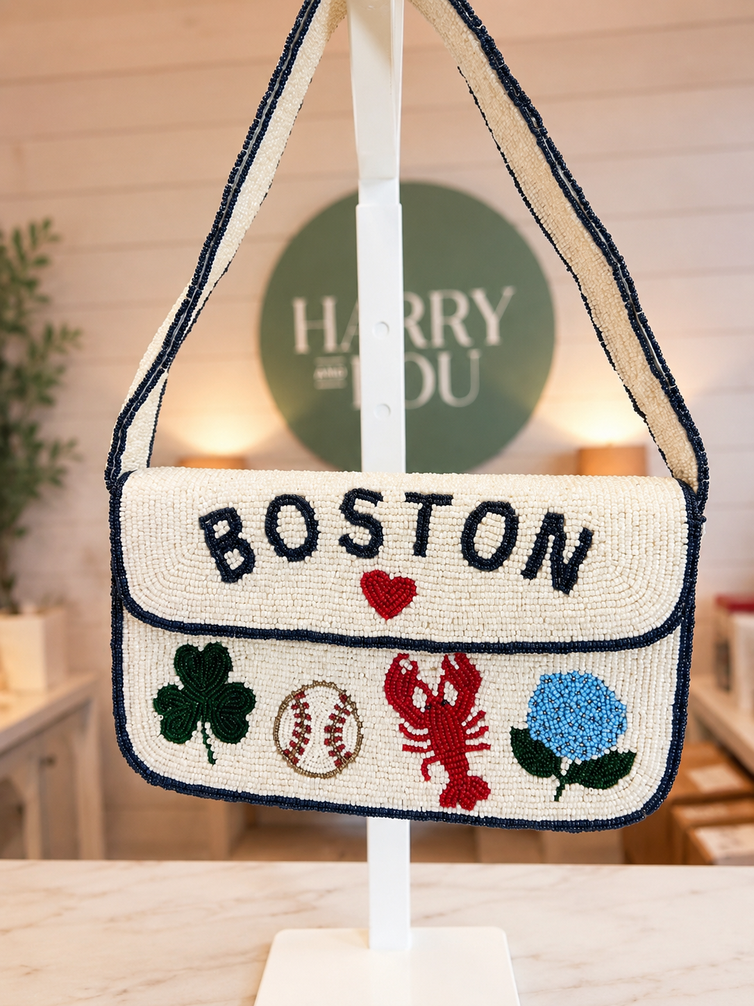 Boston Heritage Beaded Shoulder Bag