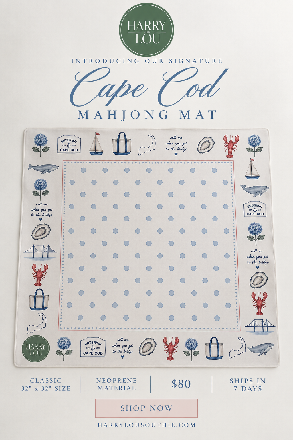 Cape Cod Mahjong Mat