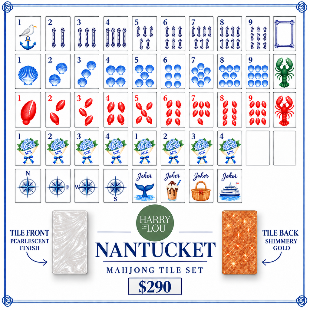 Nantucket Mahjong Tile Set