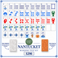 Nantucket Mahjong Tile Set