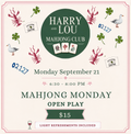 Mahjong Monday Sept 21 Open Play