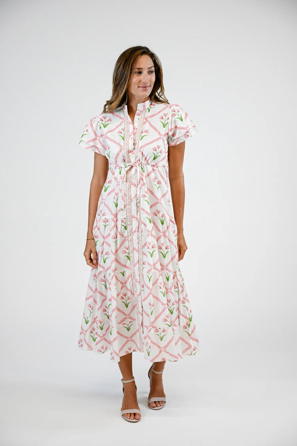 Magnolia Flutter Dress Petal Pink