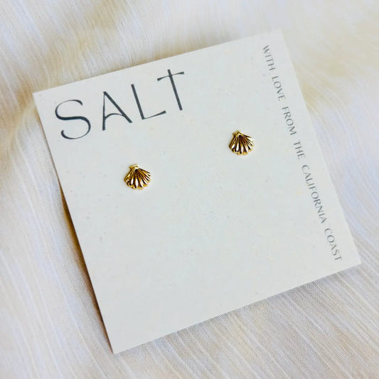 Seashell Studs | 18K Gold