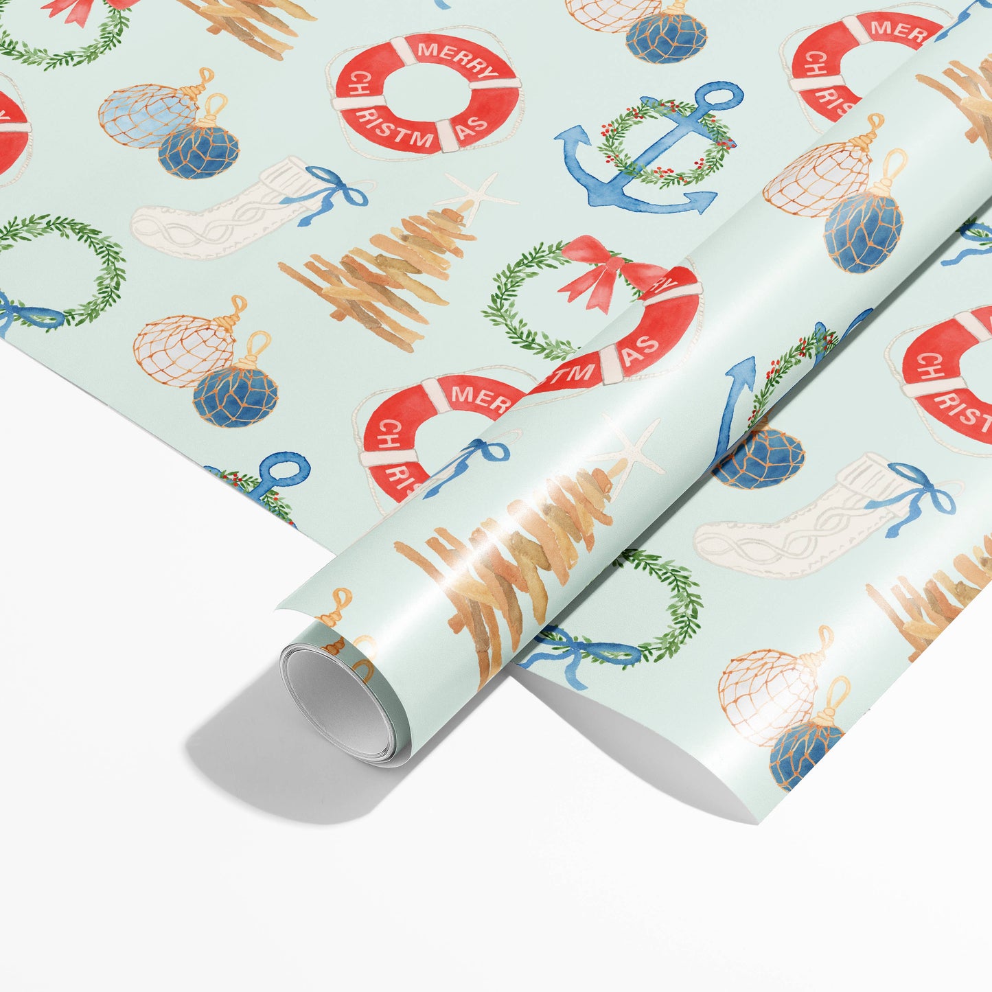 Coastal Christmas Gift Wrap