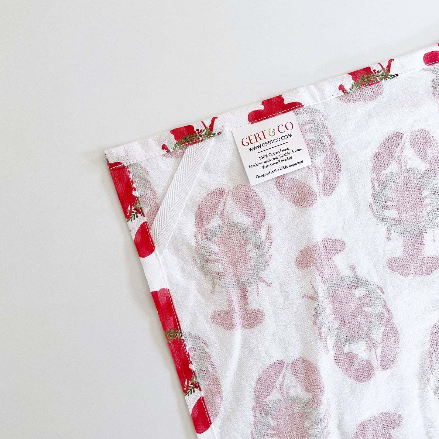 Holiday Lobsters Kitchen Tea Towel