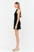 Carmine Hunter Green Velvet Dress