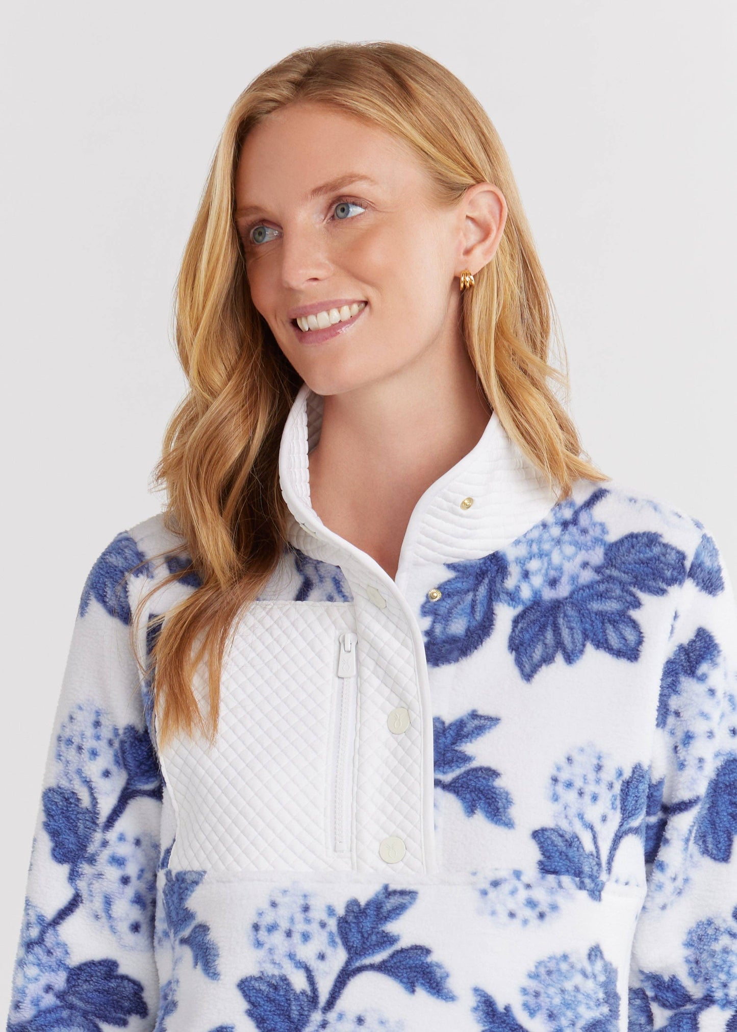 Dudley Stephens Cherry Lawn Pullover in Sherpa Fleece