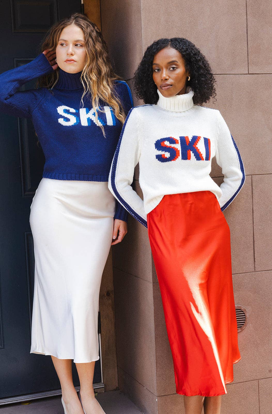 Jade Turtleneck Sweater - Ivory Ski