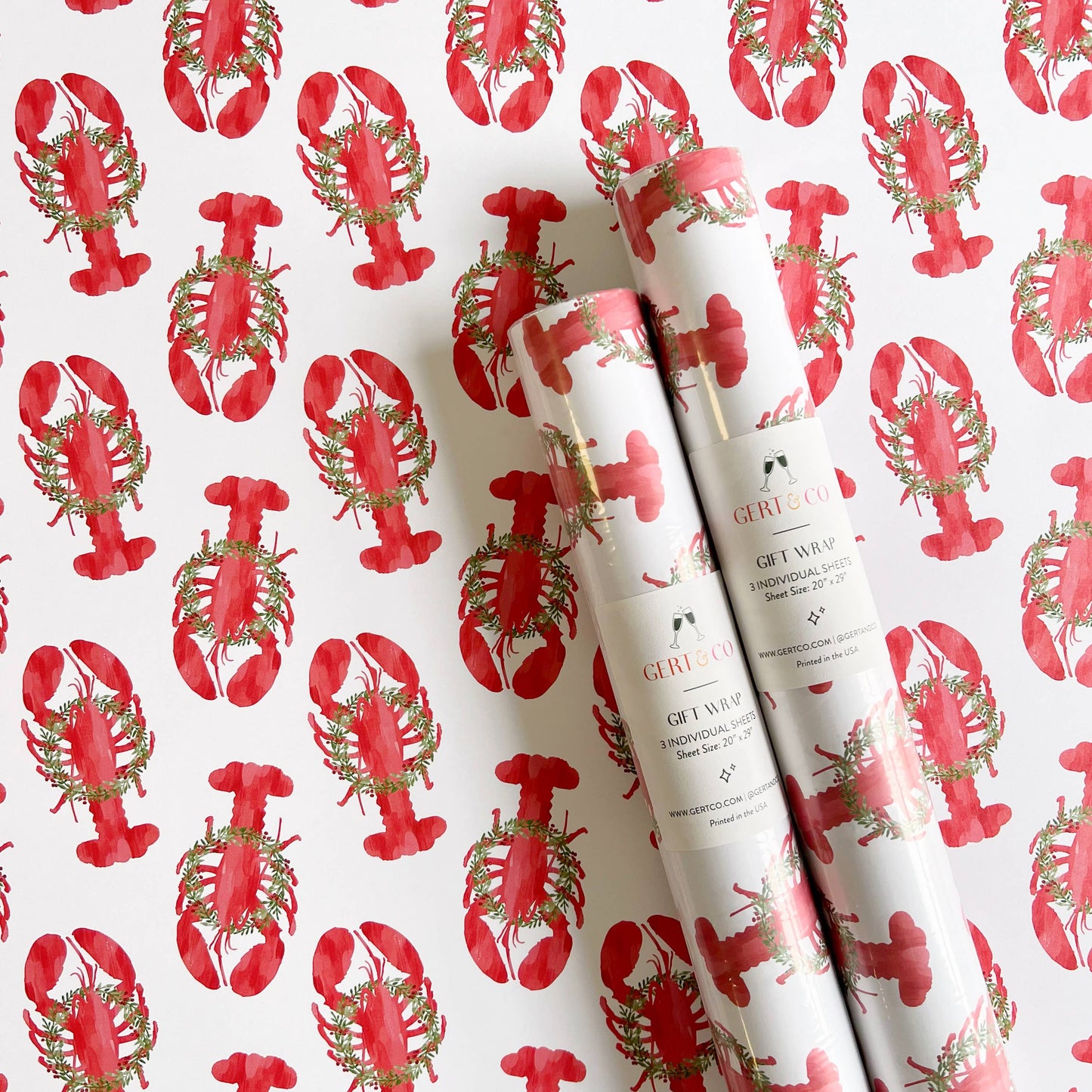 Holiday Lobster Gift Wrap