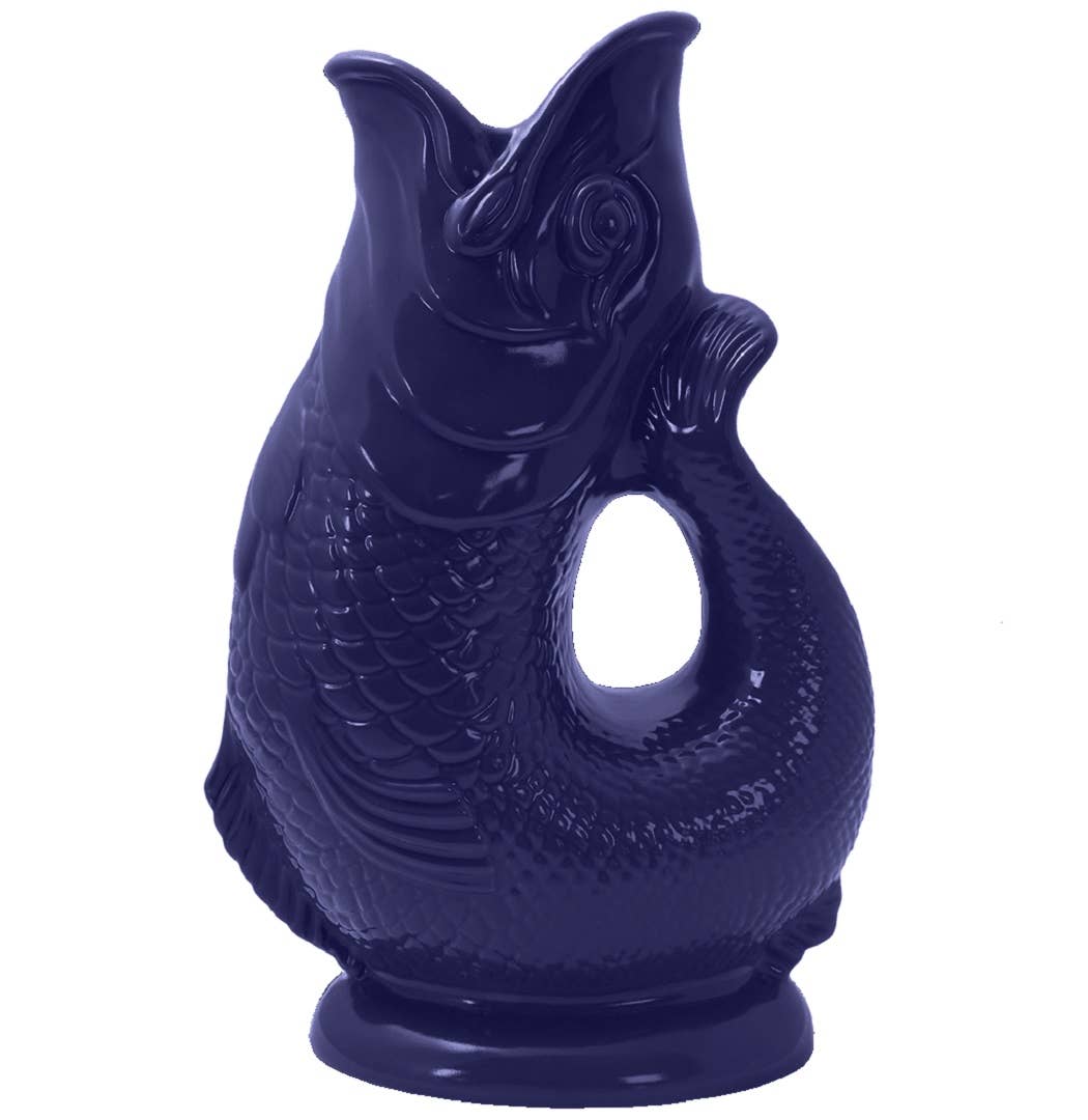 Cobalt Blue Gluggle Jug - Large