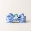 Satin Bow Claw Clip-Blue