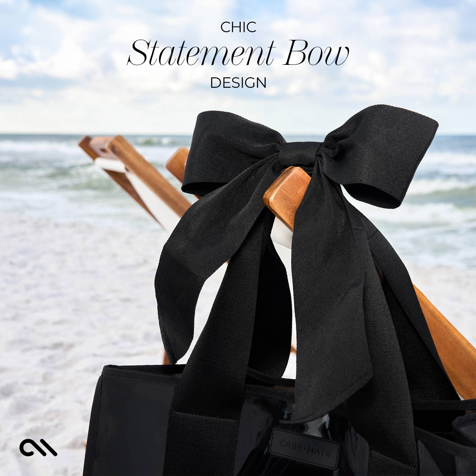 Special Edition Bow Midnight Black Jelly Tote w/ Phone Pouch