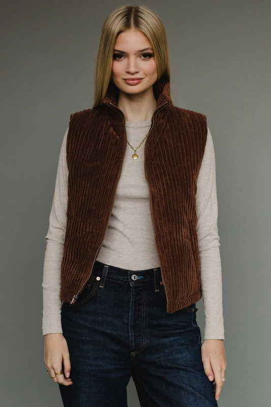 Brown Corduroy Vest