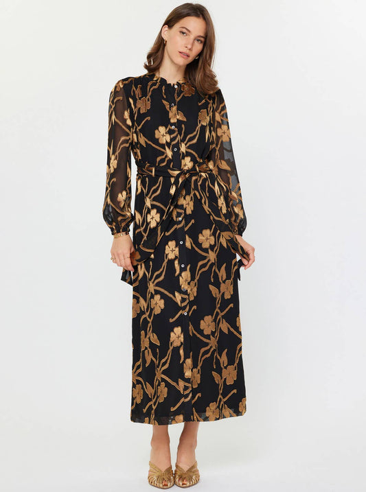 Floral Jacquard Dress