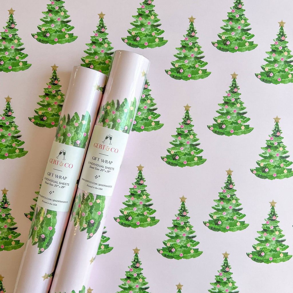 Pink Christmas Gift Wrap