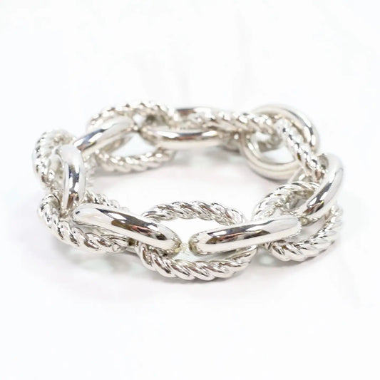 Cates Link Stretch Bracelet Silver