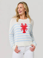 Lobster Sweater - Blue and White