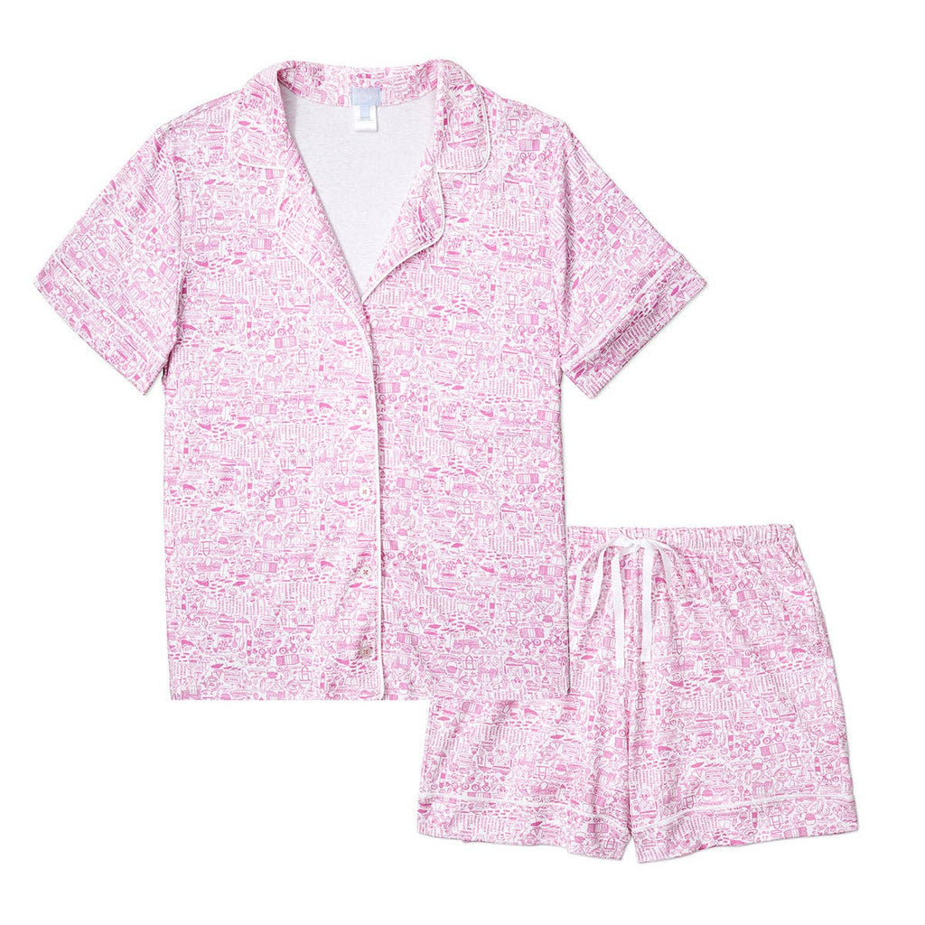 Joy Street Nantucket PJ's Pink Peony