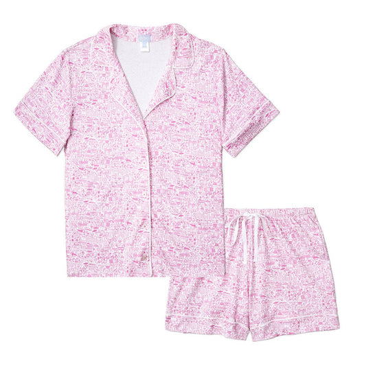 Joy Street Nantucket PJ's Pink Peony