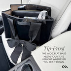 Special Edition Bow Midnight Black Jelly Tote w/ Phone Pouch