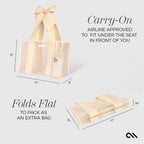 Special Edition Bow Ecru Raffia Jelly Tote With Phone Pouch
