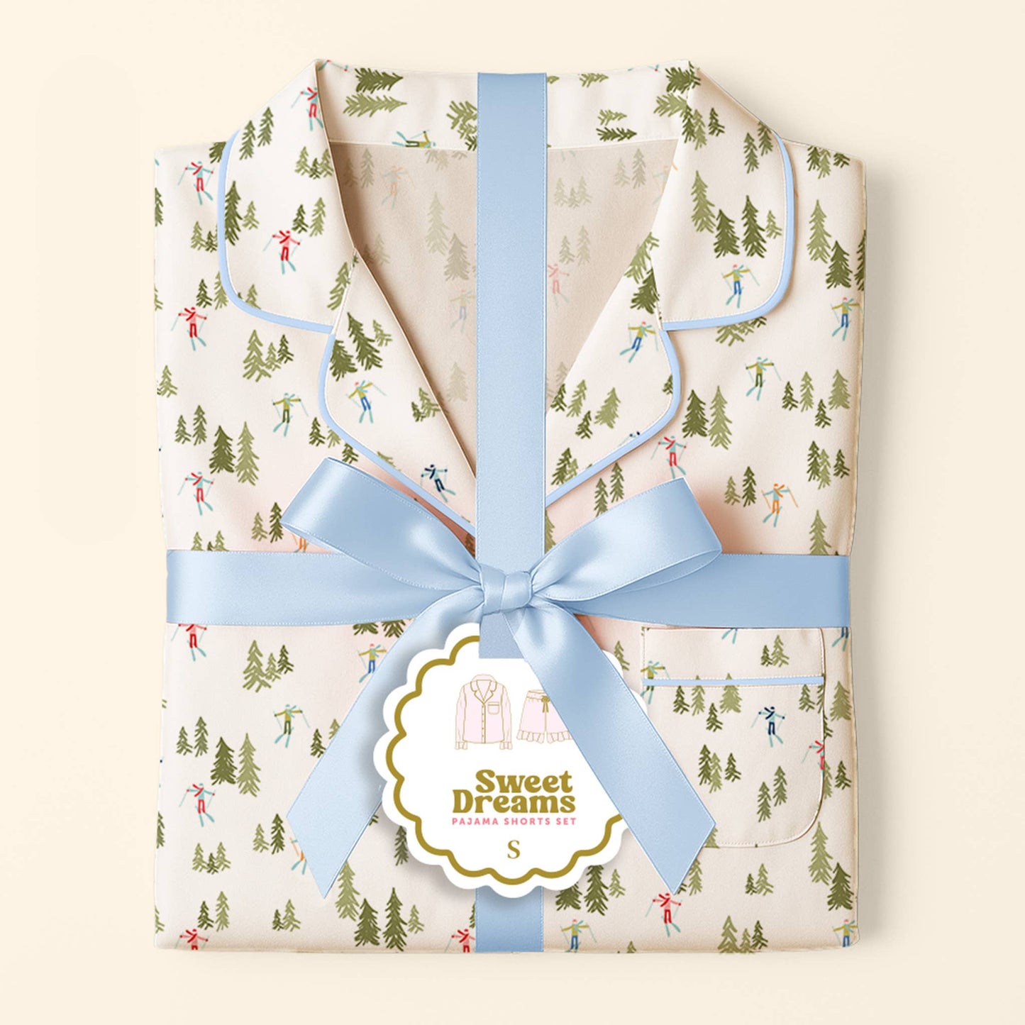 Sweet Dreams Pajama Shorts Set-Aprés Ski