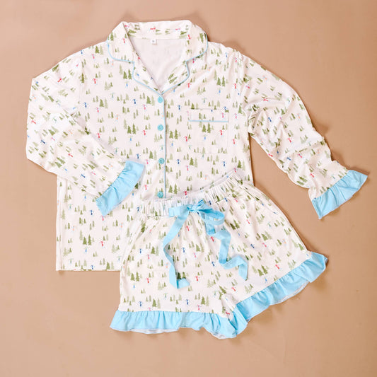 Sweet Dreams Pajama Shorts Set-Aprés Ski