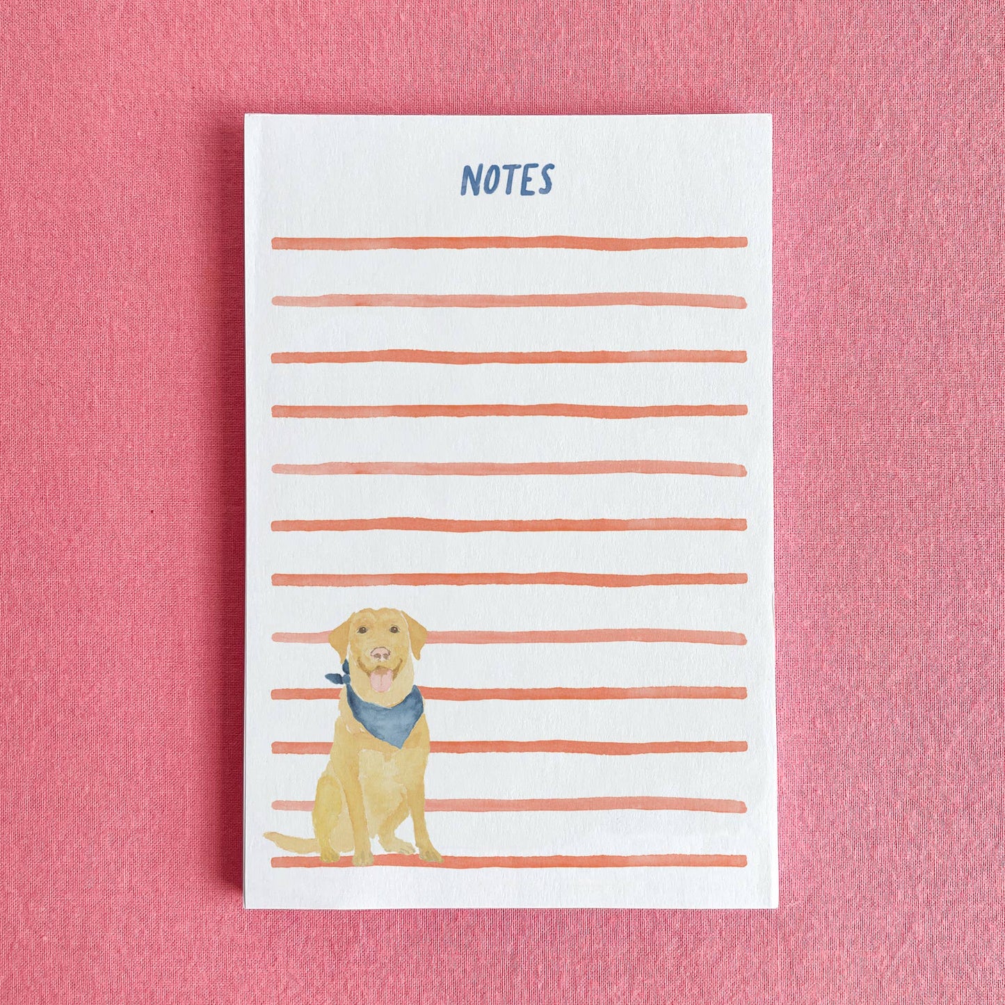 Yellow Lab Notepad | Labrador Notepad | Dog Notepad