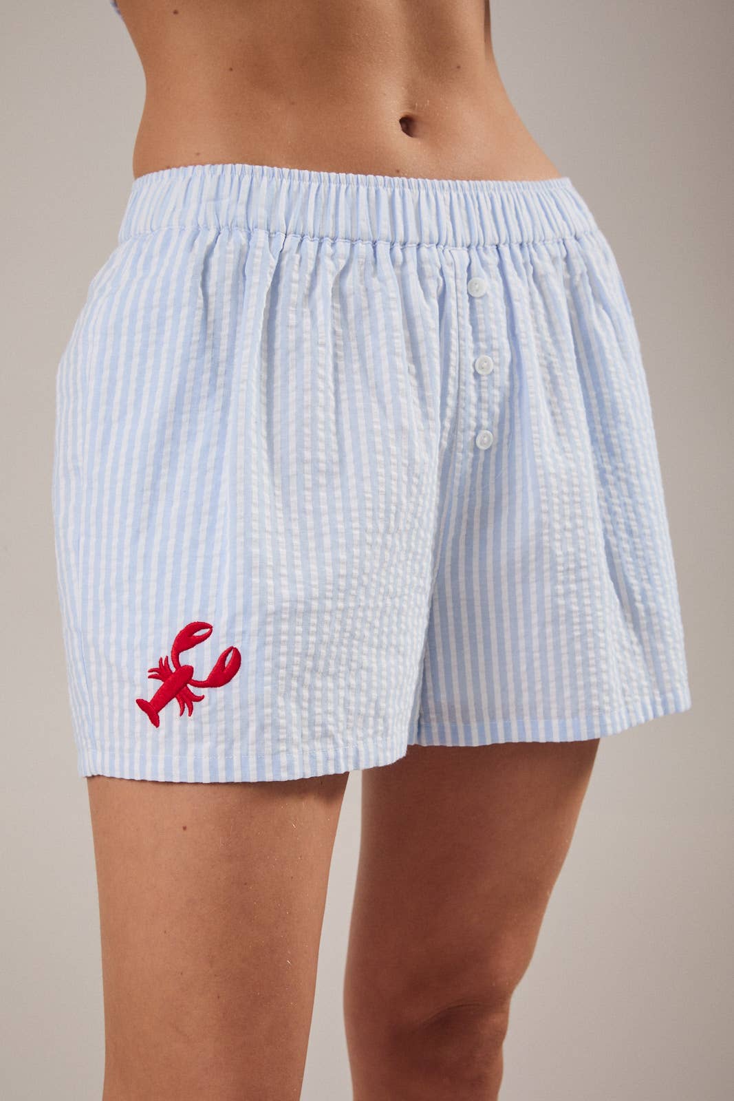 Lobster Embroidered Boxer Shorts