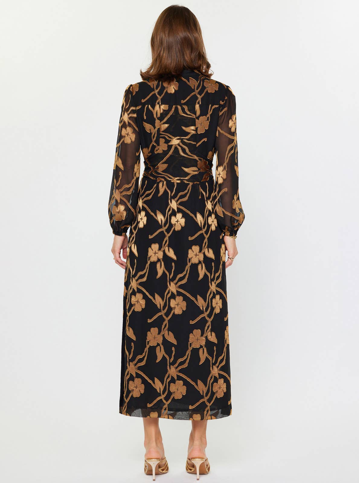 Floral Jacquard Dress