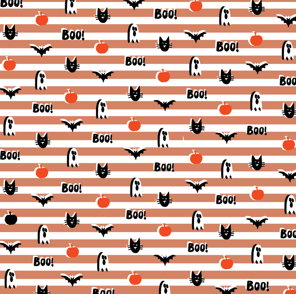 Pumpkin Stripe Halloween Zip Baby Onesie
