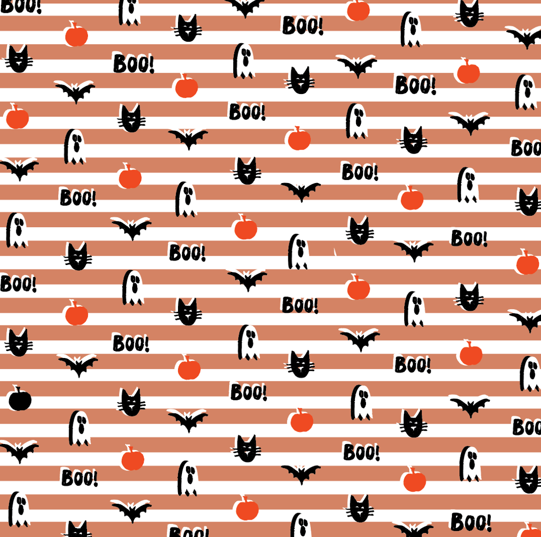 Pumpkin Stripe Halloween Zip Baby Onesie