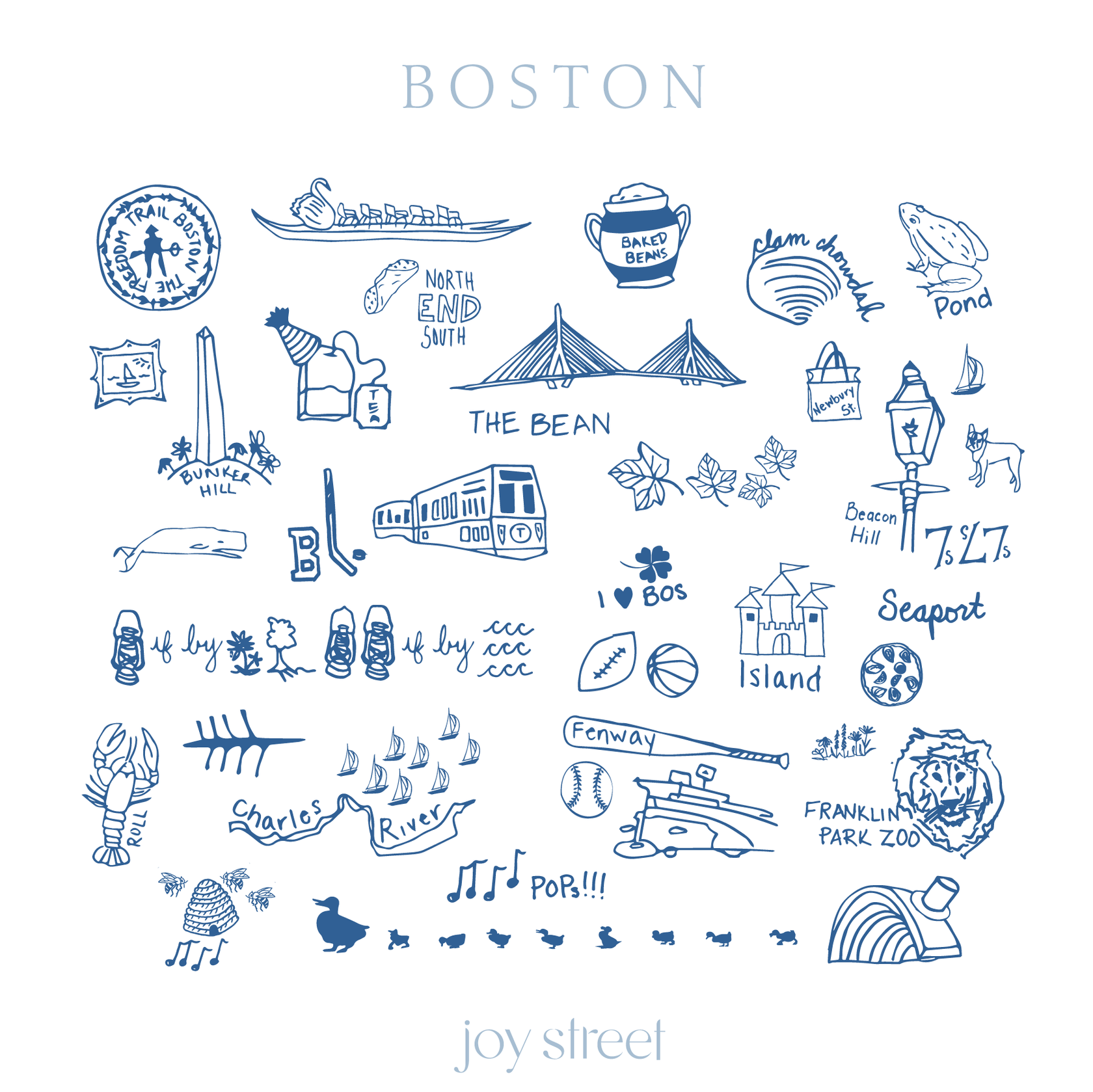 Joy Street Boston Baby Blanket Pink