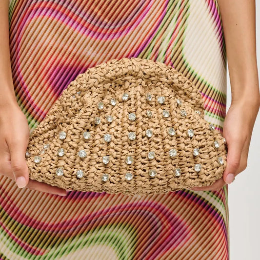 Gwendolyn Straw Clutch